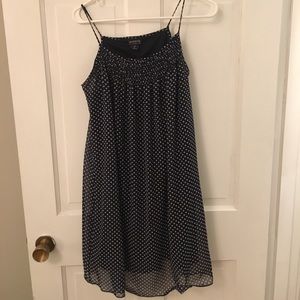 Enfocus black dress with white Polk-a-dots